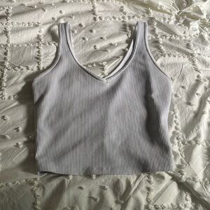 Plain white tank top